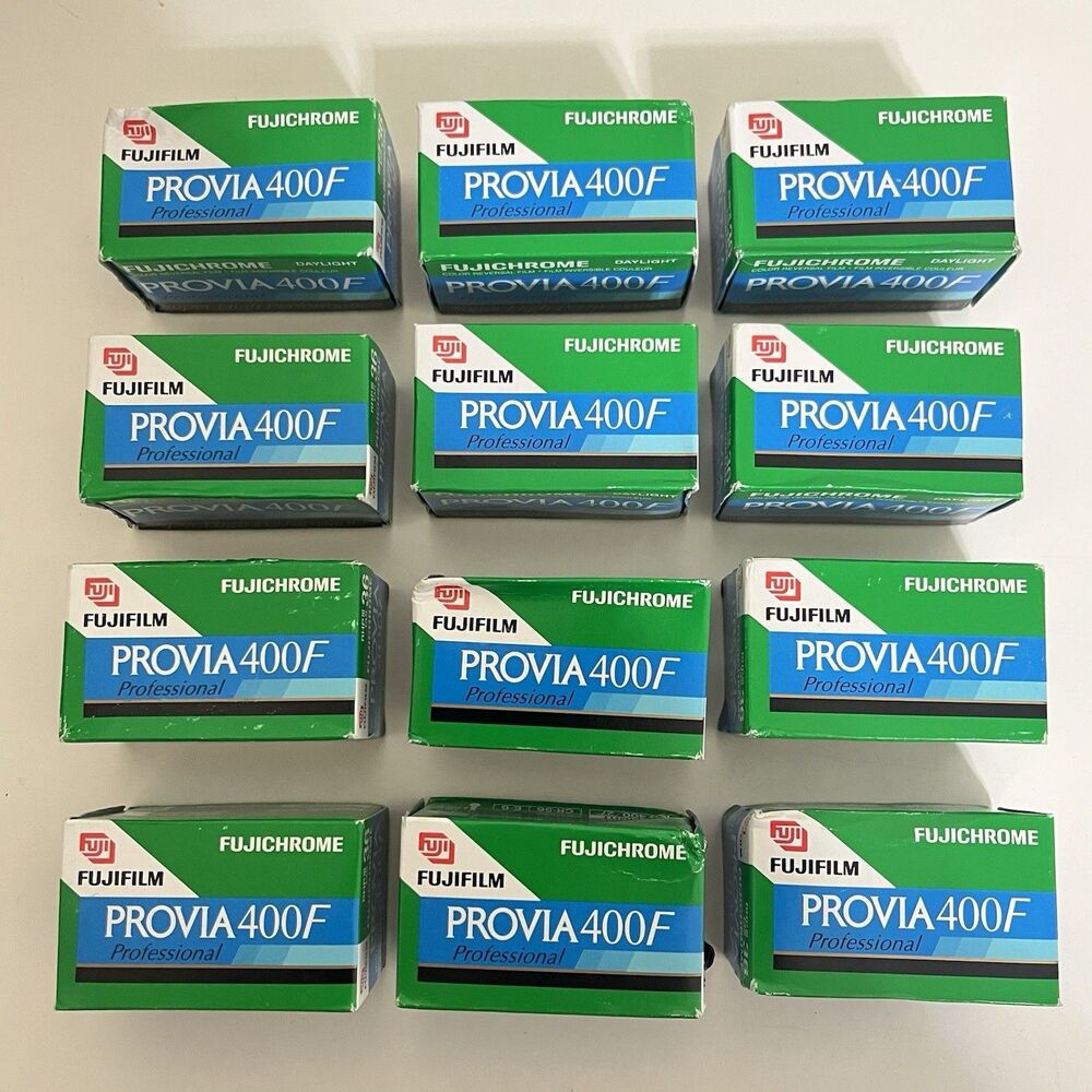 Fujifilm Fujichrome PROVIA 400F Daylight Film 36 RHP III 135 12 Rolls EXPIRED